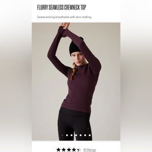 Athleta Brand Flurry Seamless Crewneck